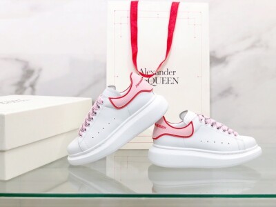 Mcqueen Basic Low Top Pink N Red