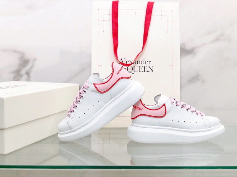 Mcqueen Basic Low Top Pink N Red