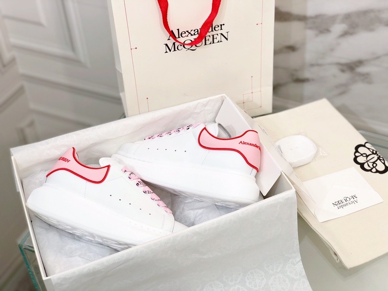 Mcqueen Basic Low Top Pink N Red