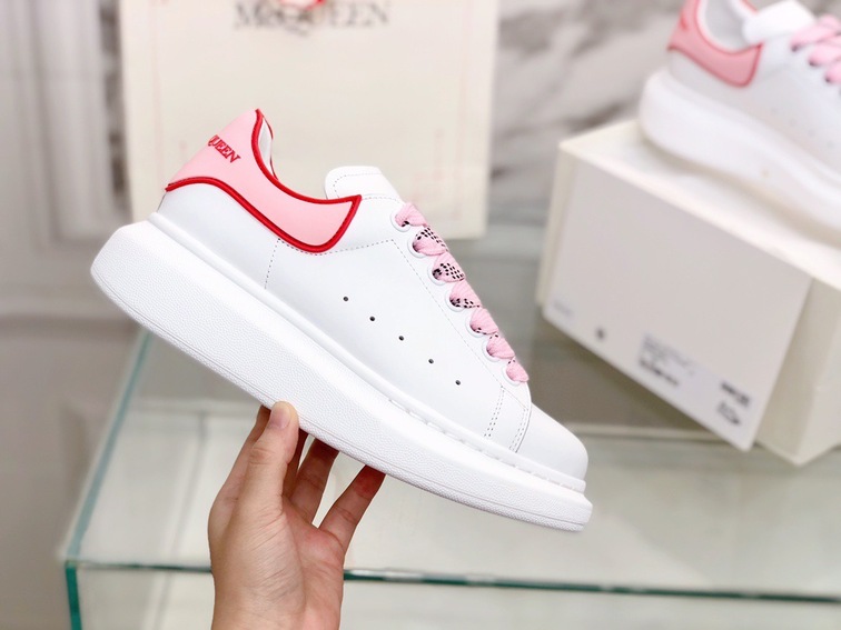 Mcqueen Basic Low Top Pink N Red