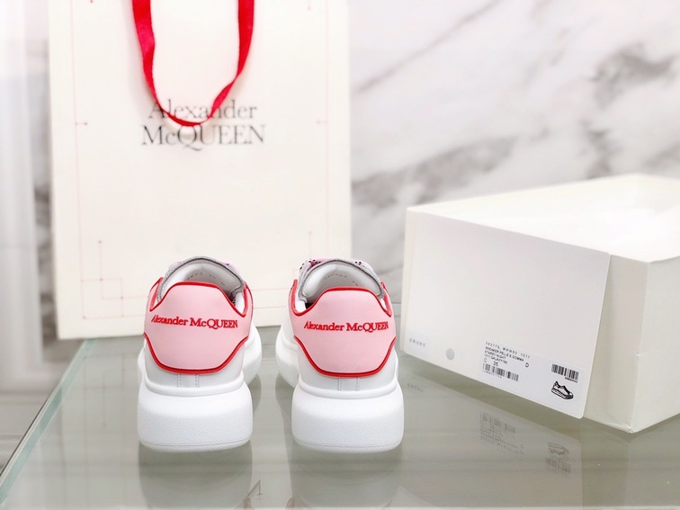 Mcqueen Basic Low Top Pink N Red