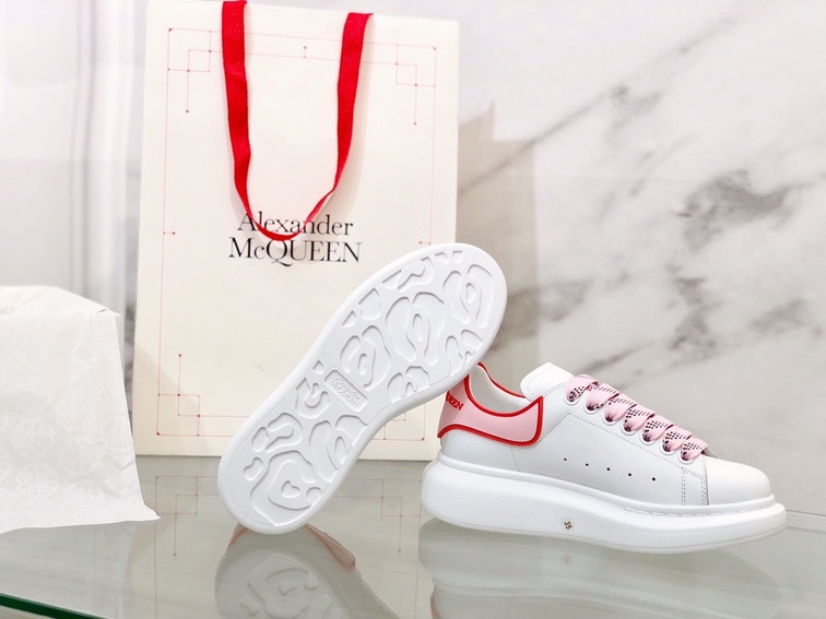 Mcqueen Basic Low Top Pink N Red
