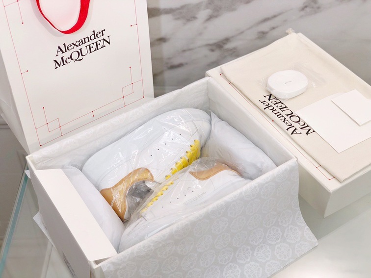 Mcqueen Basic Low Top Yellow N Orange