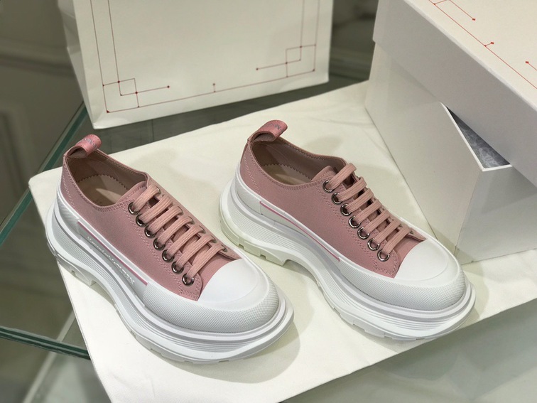 Mcqueen Canvas Low Top Pink