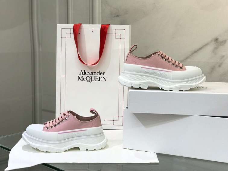 Mcqueen Canvas Low Top Pink
