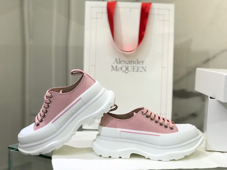 Mcqueen Canvas Low Top Pink