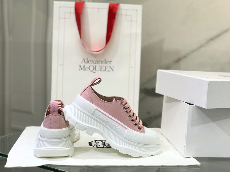Mcqueen Canvas Low Top Pink