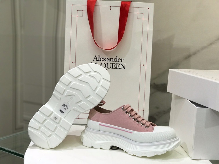Mcqueen Canvas Low Top Pink