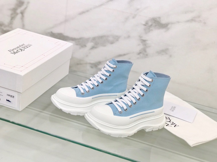 Mcqueen High Top Canvas Blue