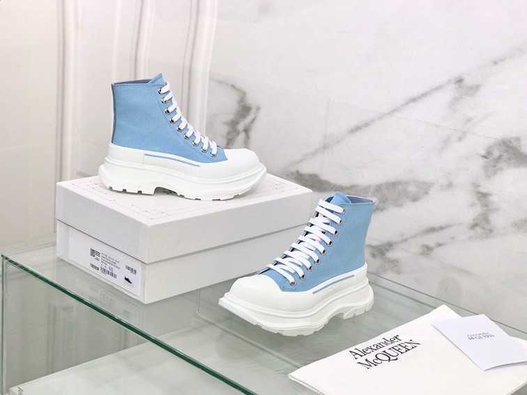 Mcqueen High Top Canvas Blue