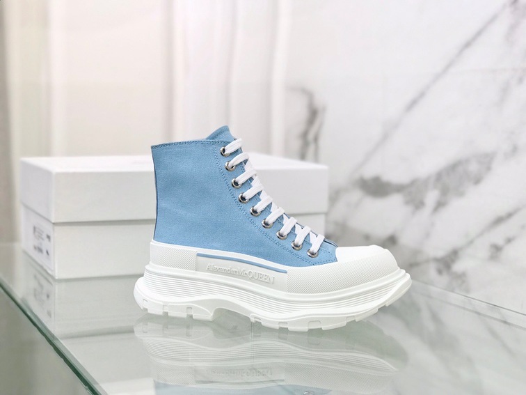 Mcqueen High Top Canvas Blue