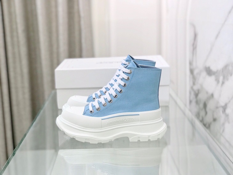 Mcqueen High Top Canvas Blue