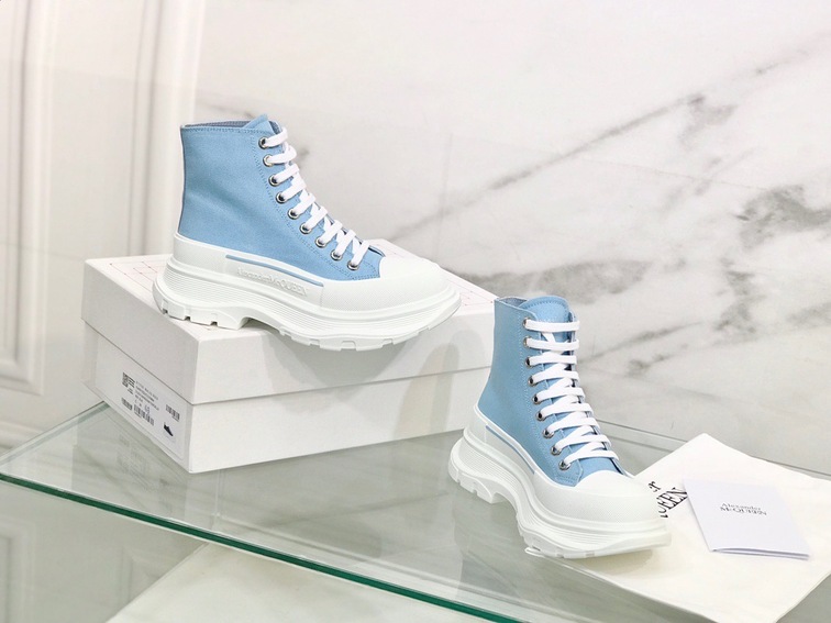 Mcqueen High Top Canvas Blue