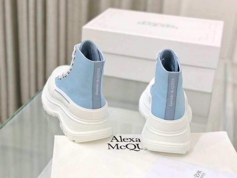 Mcqueen High Top Canvas Blue