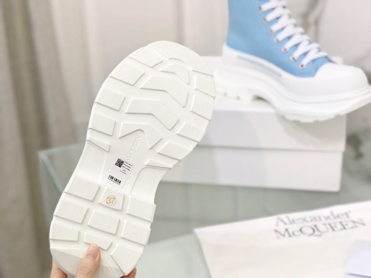 Mcqueen High Top Canvas Blue
