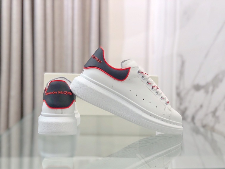 Mcqueen Low Top Basic Black N Red