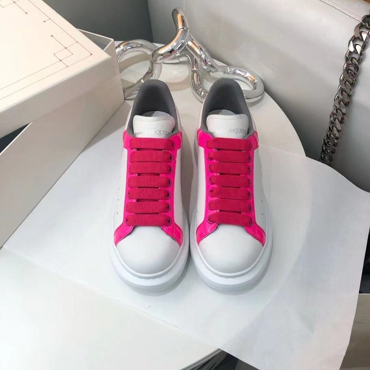 Mcqueen Stripe Pink Sneakers