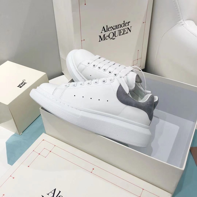 Mcqueen Velvet Gray Sneakers