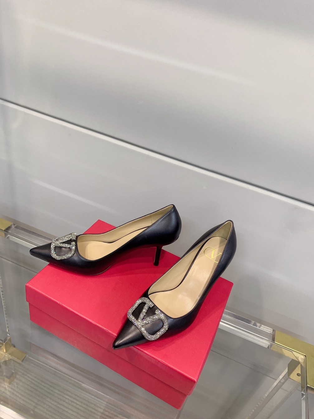Woman Valentino Heels Black Diamond