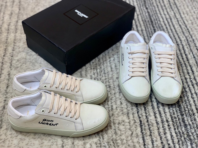 Ysl Canvas Letter Sneakers