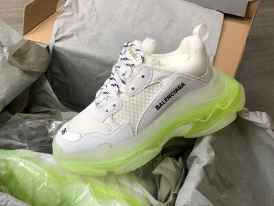 Balenciage Trips Sneakers Neon White Ss2022