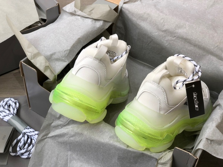 Balenciage Trips Sneakers Neon White Ss2022