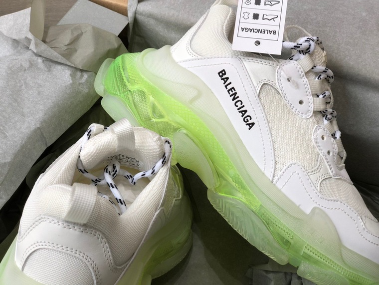 Balenciage Trips Sneakers Neon White Ss2022