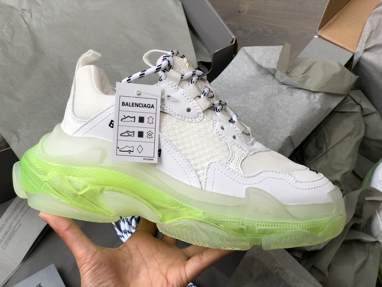 Balenciage Trips Sneakers Neon White Ss2022