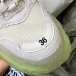 Balenciage Trips Sneakers Neon White Ss2022