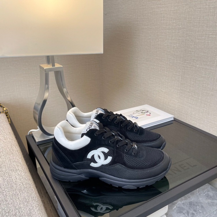 Chanel Sneakers Black Logo Ss2022