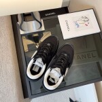 Chanel Sneakers Black Logo Ss2022