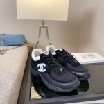 Chanel Sneakers Black Logo Ss2022