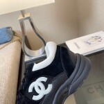 Chanel Sneakers Black Logo Ss2022