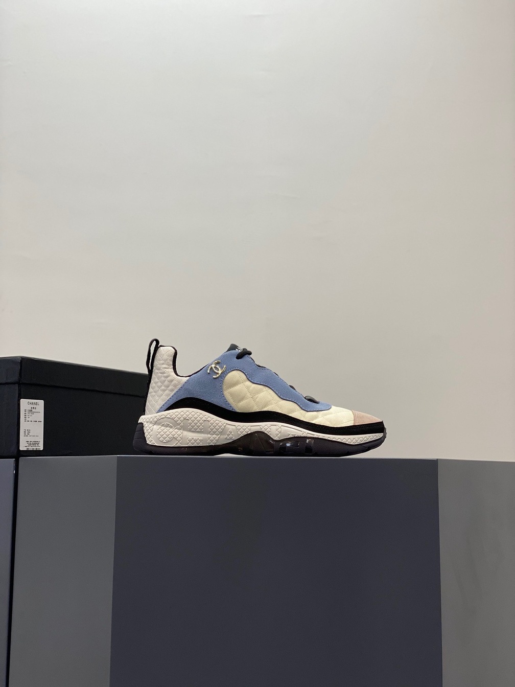 Chanel Sneakers Lightly Blue Ss2022