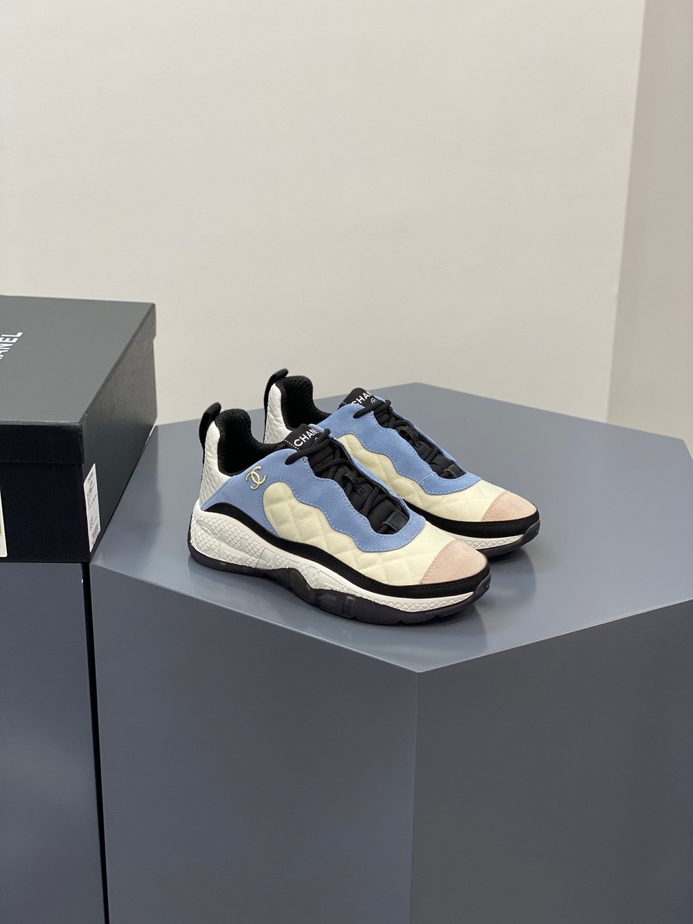 Chanel Sneakers Lightly Blue Ss2022
