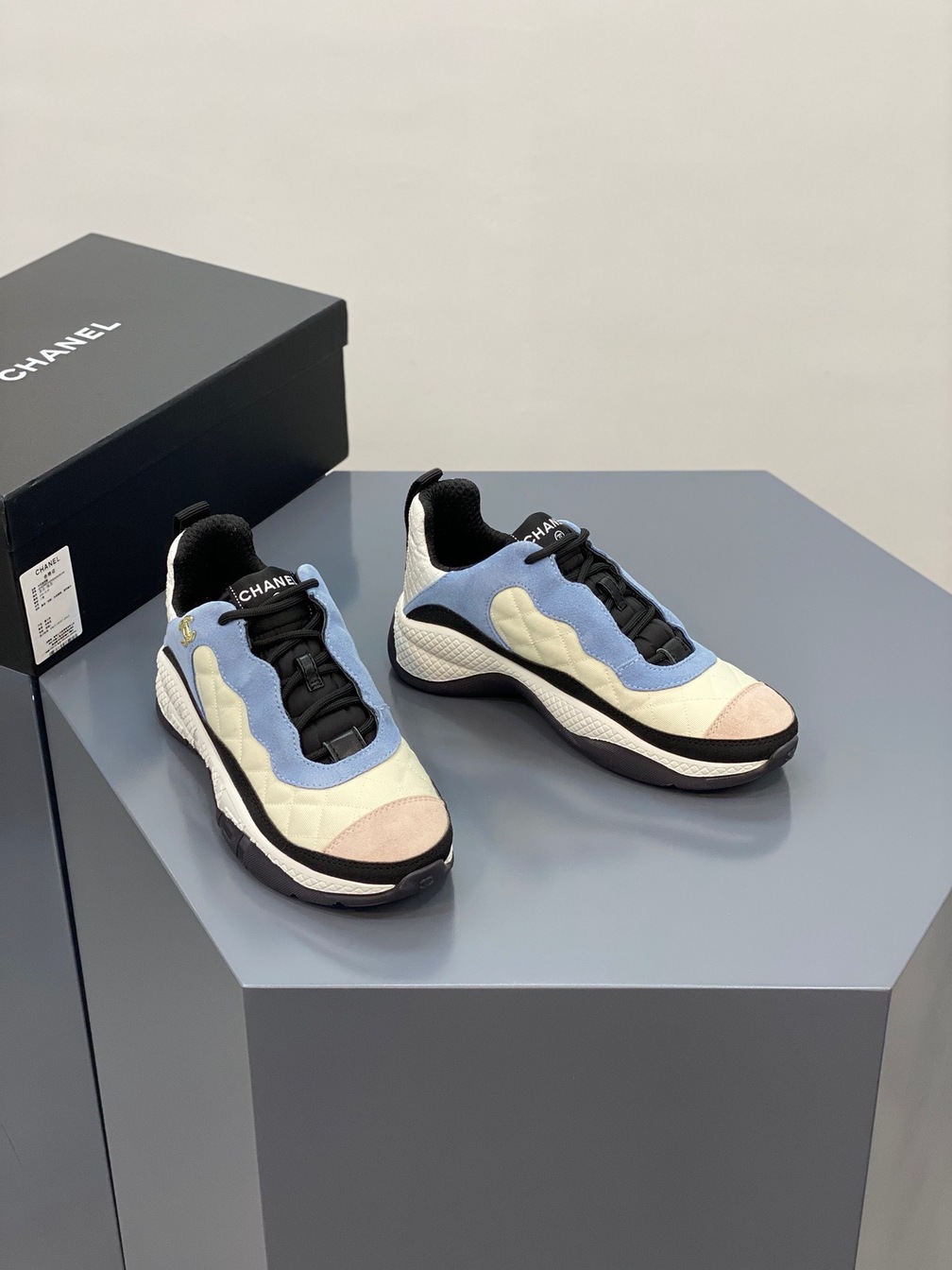 Chanel Sneakers Lightly Blue Ss2022