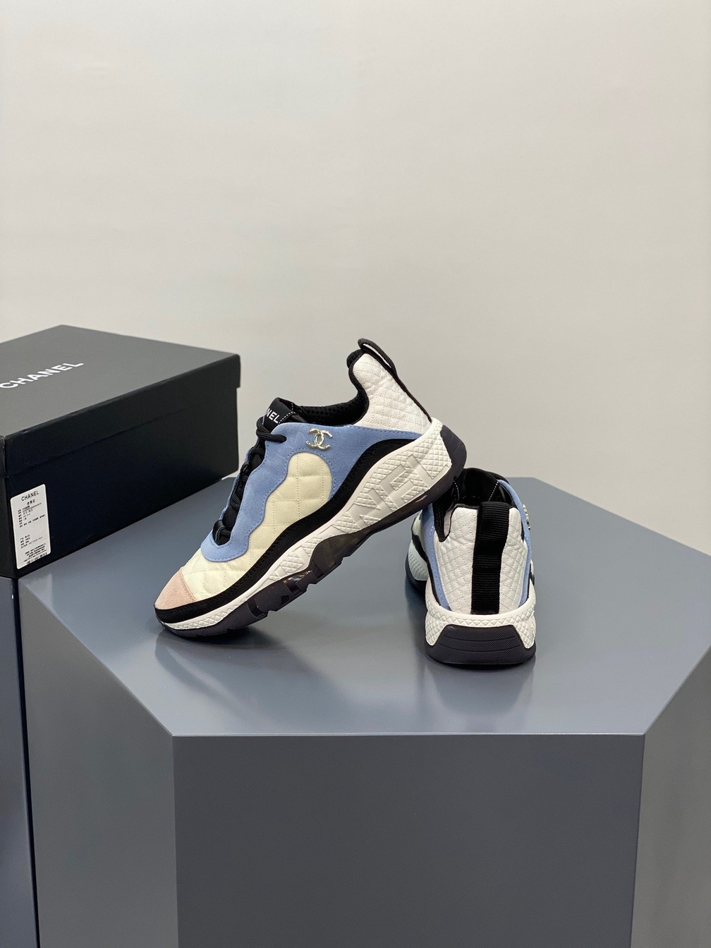 Chanel Sneakers Lightly Blue Ss2022