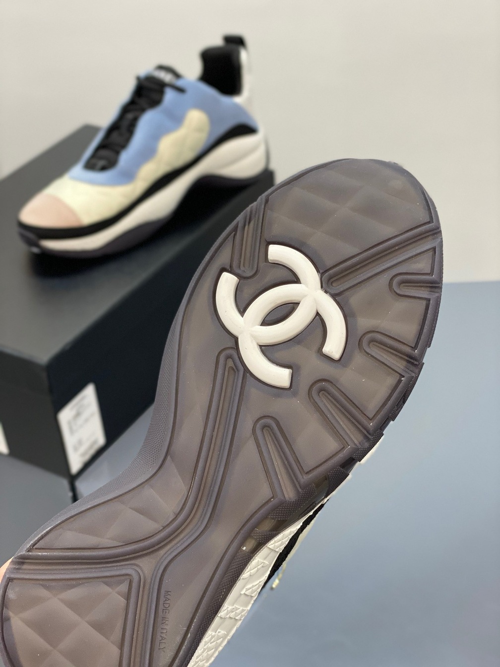 Chanel Sneakers Lightly Blue Ss2022