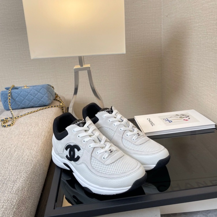 Chanel Sneakers White Logo Ss2022