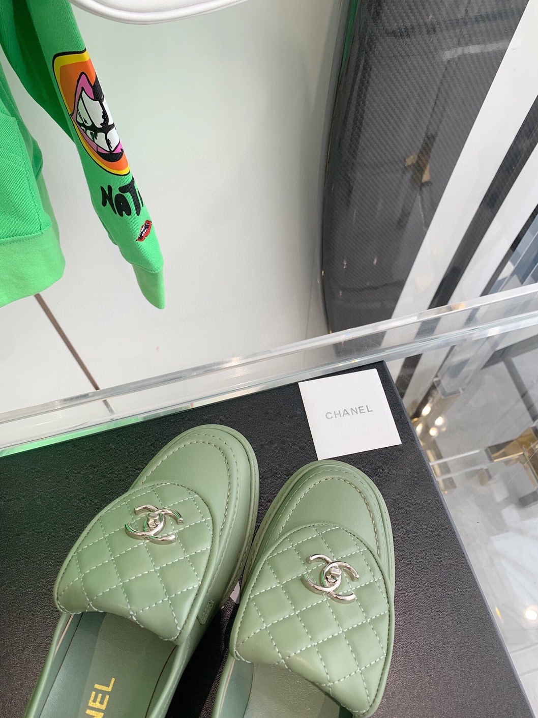 Loafer Chanel Green Ss2022