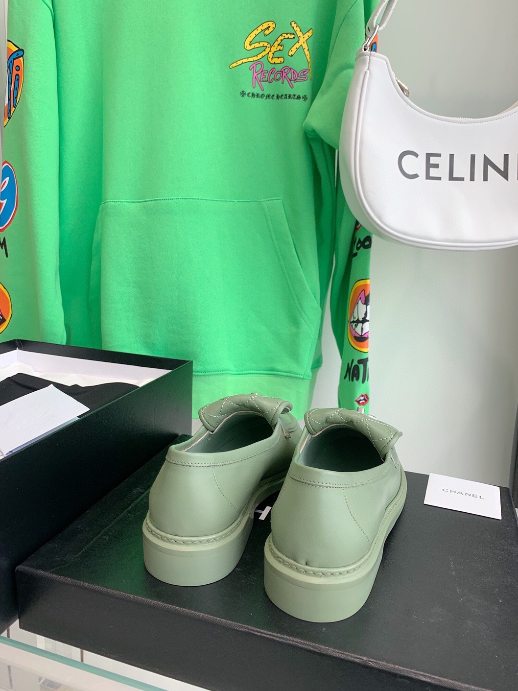 Loafer Chanel Green Ss2022