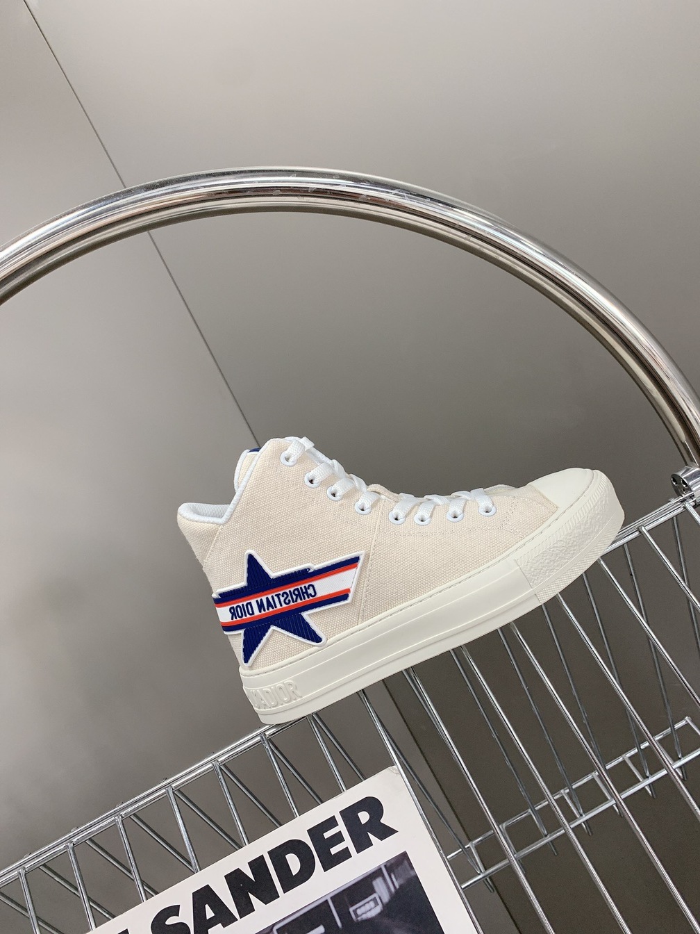 Dior Alps Sneakers Navy Blue Beige