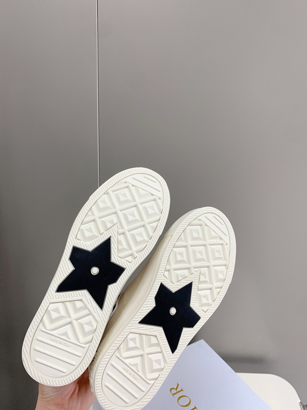 Dior Alps Sneakers Navy Blue Beige
