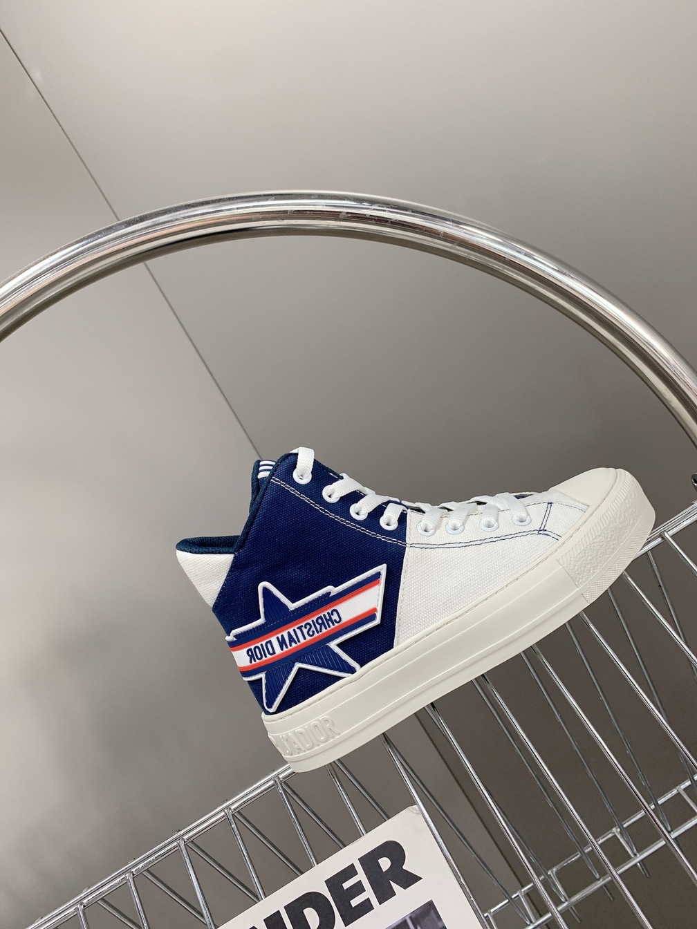Dior Alps Sneakers White Navy Blue