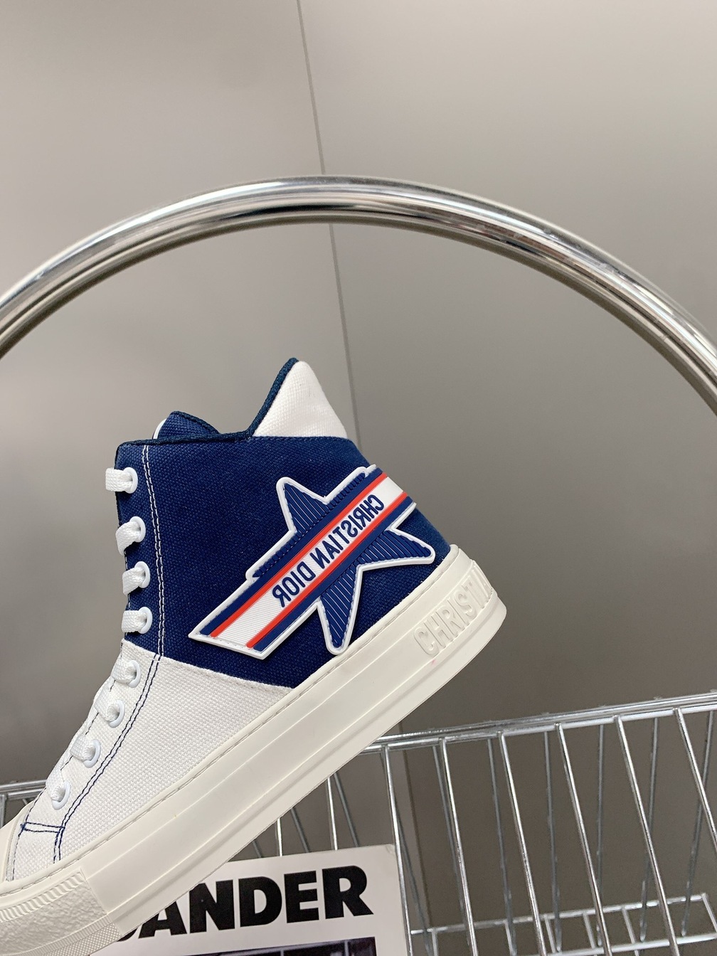 Dior Alps Sneakers White Navy Blue