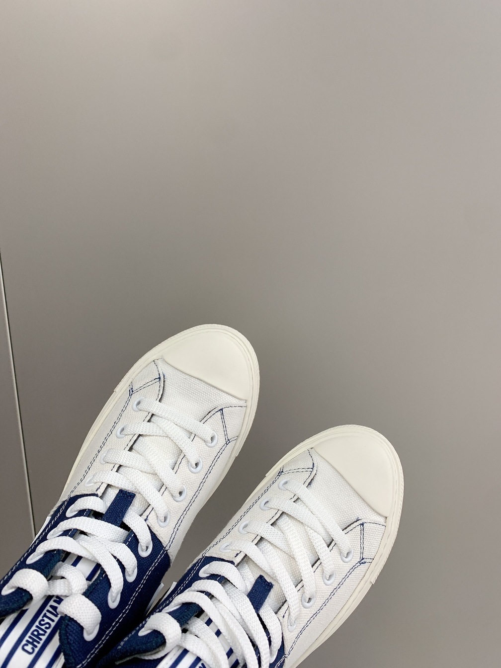 Dior Alps Sneakers White Navy Blue