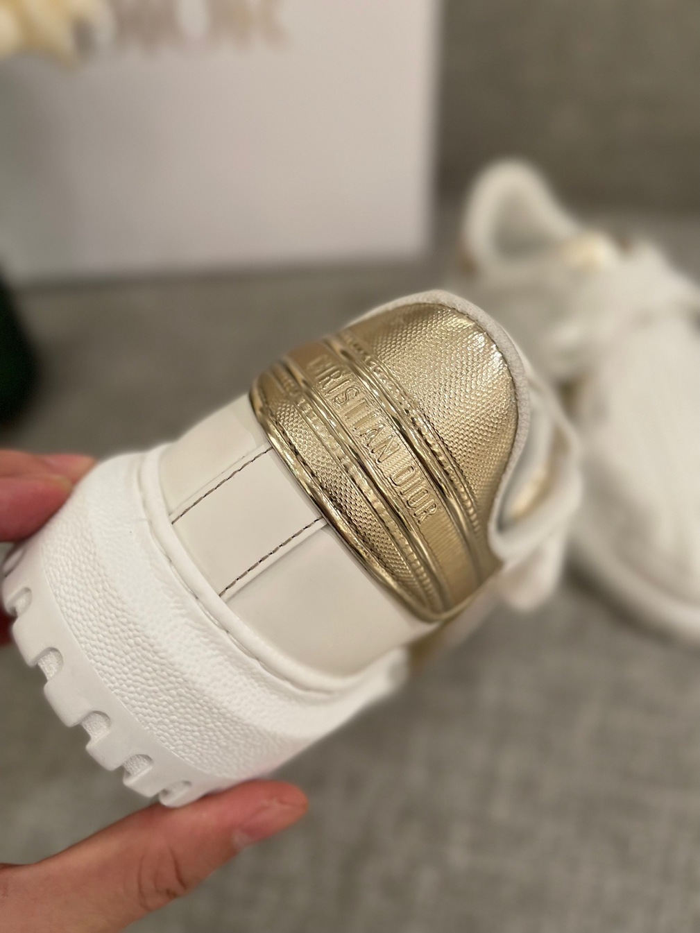 Dior Id Sneaker Yellow Gold