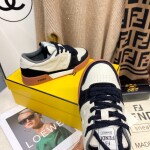 Fendi Sneakers Velvet Black Brown Ss2022