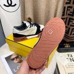 Fendi Sneakers Velvet Black Brown Ss2022