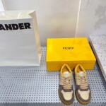 Fendi Sneakers Velvet Brown Dark Beige Ss2022